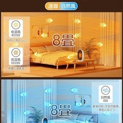 【新品】セラミックヒーター 小型 400W/600Wの画像