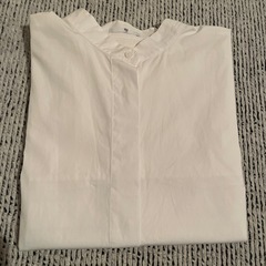 定価3990円相当ジルサンダ－コラボUNIQLO+Jス－ピマコットンシャツ　ホワイト　Sサイズの画像