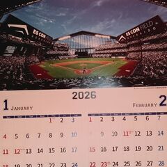 野球場2026年カレンダー 東京ドーム､京セラドーム大阪などの画像