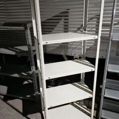 くまねず《姫路》スチール棚5段②☆w610xd310xh1500☆ホワイト^^の画像