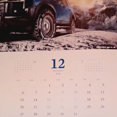 車2026年カレンダーの画像