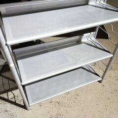 くまねず《姫路》スチール棚4段③☆w810xd300xh1420☆シルバー^^の画像