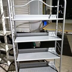 くまねず《姫路》スチール棚4段③☆w810xd300xh1420☆シルバー^^の画像