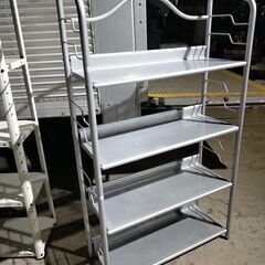 くまねず《姫路》スチール棚4段③☆w810xd300xh1420☆シルバー^^の画像