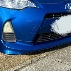 NHP10アクア　フロントハーフスポイラー　青の画像