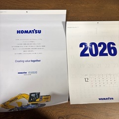 非売品　ウイリアムス　【非売品】コマツ2026年カレンダー小松製作所の画像