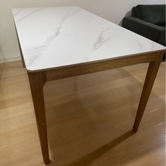 ダイニングテーブル NOCE (ホワイト/オーク) の画像