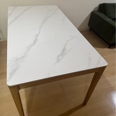 ダイニングテーブル NOCE (ホワイト/オーク) の画像