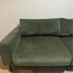 プルートソファ2.5人掛け オリーブグリーン（コーデュロイ）CRASH GATEの画像