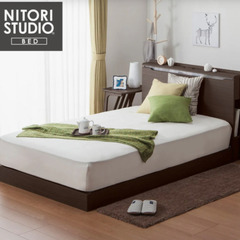 ニトリ セミダブルベッドフレーム+マットレスの画像