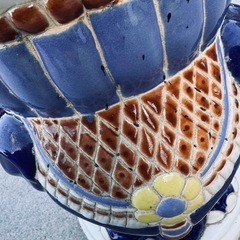 花台　陶器製　置物の画像