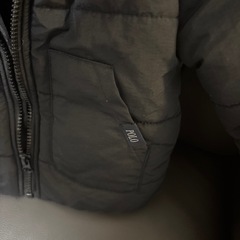 ほぼ未使用　POLO Baby 中綿コート 80サイズ 黒の画像