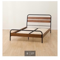 【ニトリ】　セミダブル　ベットフレームの画像