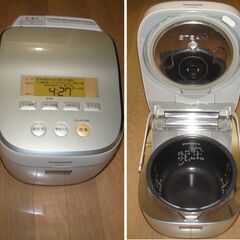 炊飯器★Panasonic　SR-SK101★5.5合炊き★スチームIH★大火力銅釜★ダイヤモンドコート★美品の画像