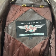 牛革 革ジャン Ｌサイズの画像