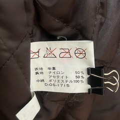 牛革 革ジャン Ｌサイズの画像