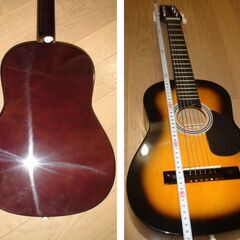 アコースティックギター★ミニアコギ★Sepia Crue★サンバースト★専用ケース付き★美品の画像