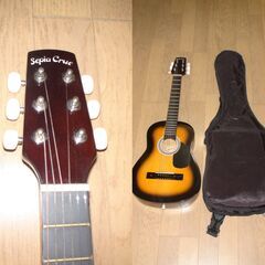 アコースティックギター★ミニアコギ★Sepia Crue★サンバースト★専用ケース付き★美品の画像