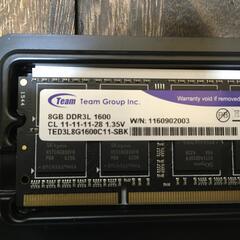 Team TED3L8G1600C11 8GB メモリ 【h251130011】の画像