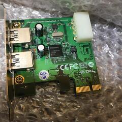 PCI Express用 USB3.0増設 USB2ポート搭載 インターフェースボード　PL-US3IF02PE 【h251130006】の画像