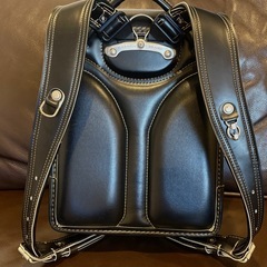 カザマランドセル　黒×金ステッチの画像