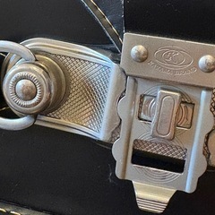 カザマランドセル　黒×金ステッチの画像