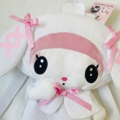 【新品】月夜のメロクロぬいぐるみリュック　マイメロディの画像