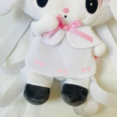 【新品】月夜のメロクロぬいぐるみリュック　マイメロディの画像