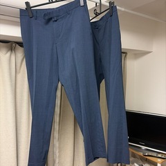 スーツカンパニージャケット➕パンツ2枚（ネイビー)の画像