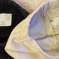 ユニクロ　裏起毛パンツ　80㎝　2点の画像