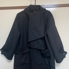黒のロングコート、Mサイズの画像