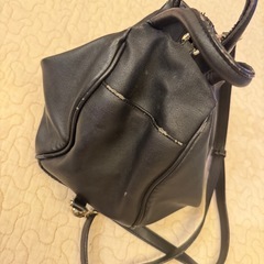 黒　バッグ　傷汚れありの画像