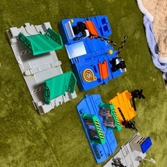 踏切、洗車場セットの画像