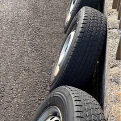 軽バン軽トラ軽貨物スタッドレスホイールセットLTタイヤの画像