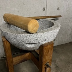 臼と杵　餅つきの画像