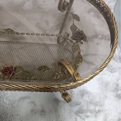 アンティーク　テーブル　ガラスてlぶるテーブル の画像