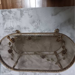 アンティーク　テーブル　ガラスてlぶるテーブル の画像