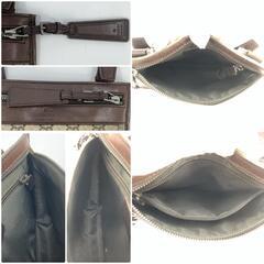 GUCCI グッチ GGスプリーム 92562 ショルダーバッグ クロスボディ 斜め掛け サコッシュ ロゴ型押し PVC レザー 本革 ブラウン 茶 ベージュ レディース メンズ ユニセックスの画像