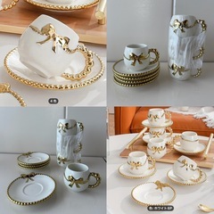 週末限定お値下げ！【未使用品有】業務用　カフェ　喫茶店　食器　グラス　ティーカップ　カップ＆ソーサー　皿　プレート　トレイ　トレー　おぼん　マグカップ　まとめ売り　39点セットの画像