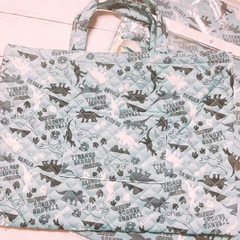 H2945 恐竜　新品　ハーモニカ　レッスンバック　巾着袋　入園　入学　まとめの画像