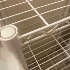 【12月20日9時まで】スチールラック　ホワイト　シェルフの画像