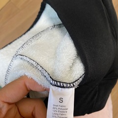 裏起毛　極暖　ブラックレギンスの画像