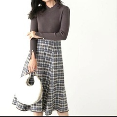 プロポーションボディドレッシングのドッキングニットワンピースです☺️の画像