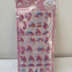 マイメロ　マイメロディ　ドロップシール　3Dシール　立体　　ボンボンドロップシール の画像