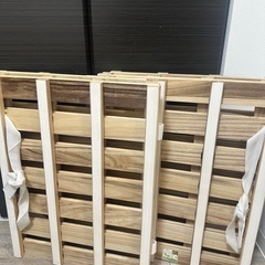 すのこベッド　四つ折り式　セミダブルの画像