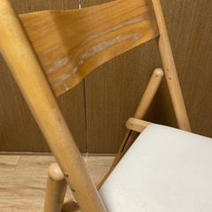 廃版　無印良品　木製 折りたたみ椅子 フォールディングチェア MUJIの画像