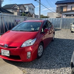 トヨタ プリウス 平成23年式 赤車検R8年10月まで！ETC・純正アルミ・調子良好！の画像