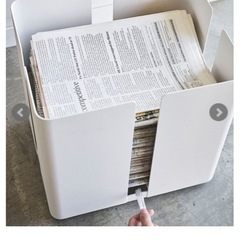 山崎実業　　tower キャスター付き新聞ストッカーの画像