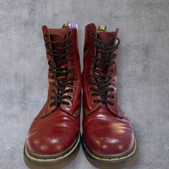 Dr.Martens ドクターマーチン 10ホール チェリーレッド US9 27の画像