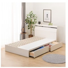 【値下げ中】セミダブルベッドフレームの画像